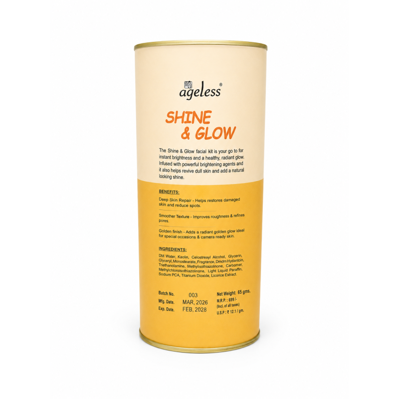 Ageless Shine And Glow Facial Kit (85 gms)