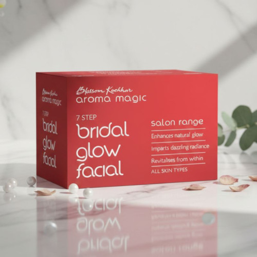 Aroma Magic 7-Step Bridal Glow Facial Kit [5 Single Application Kit (20g + 18ml Each)]