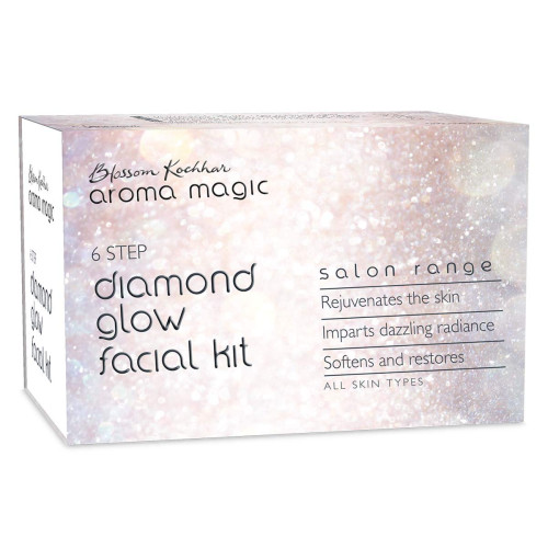 Aroma Magic 6-Step Diamond Glow Facial Kit [5 Single Application Kit (20g + 18ml Each)]