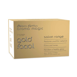 Aroma Magic Gold Radiance 7-Step Facial Kit [5 Single Application Kit (20g + 18ml Each)]