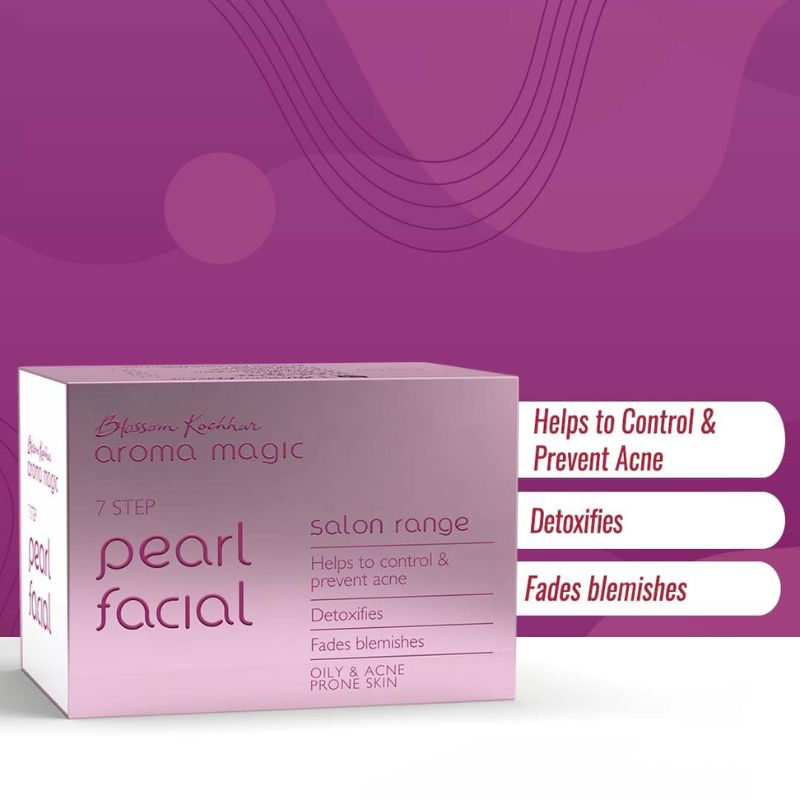 Aroma Magic 7 Step Pearl Facial Kit [5 Single Application Kit (20g + 18ml Each)]