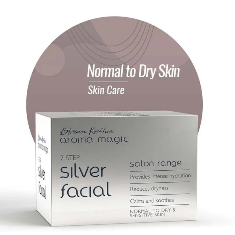 Aroma Magic 7-Step Silver Glow Facial Kit [5 Single Application Kit (35ml + 10ml Each)]