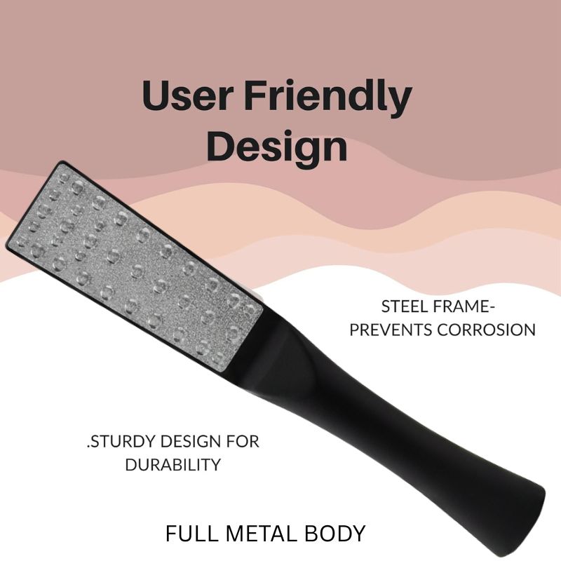 Pro-Grade Laser Foot Scraper & Dual-Sided Filer