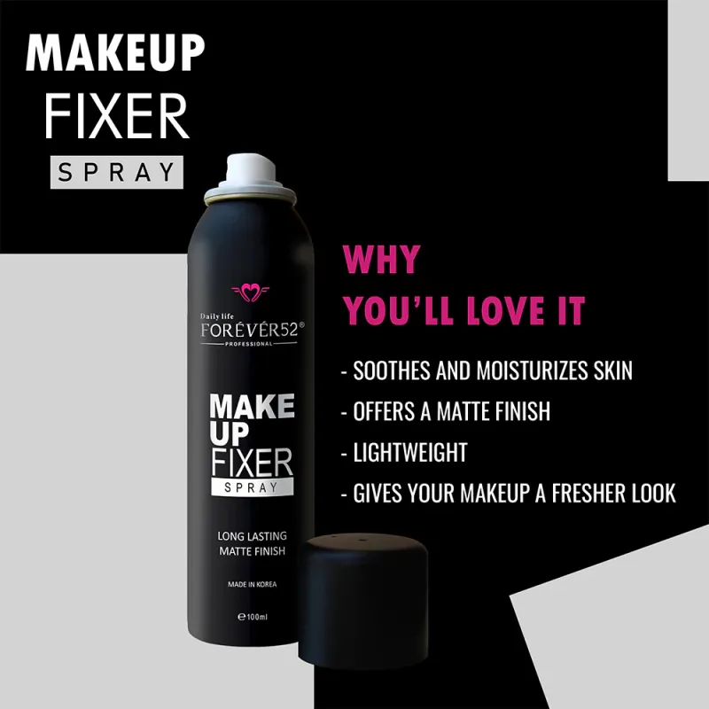 Forever 52 Makeup Fixer Spray Long lasting and Matte Finish - KMF001 (100 ml)