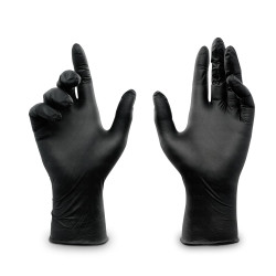 Gloves Black Nitrile Medium (100 pcs)