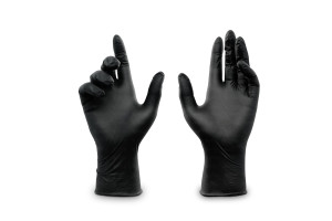 Gloves Black Nitrile Medium (100 pcs)