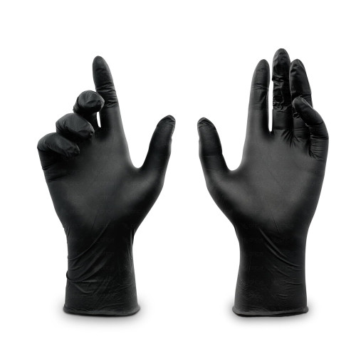 Gloves Black Nitrile Medium (100 pcs)