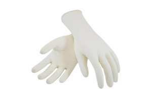 Gloves Latex Disposable Powdered Non-Sterile Medium White (100 pcs)