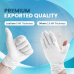 Gloves Latex Disposable Powdered Non-Sterile Medium White (100 pcs)