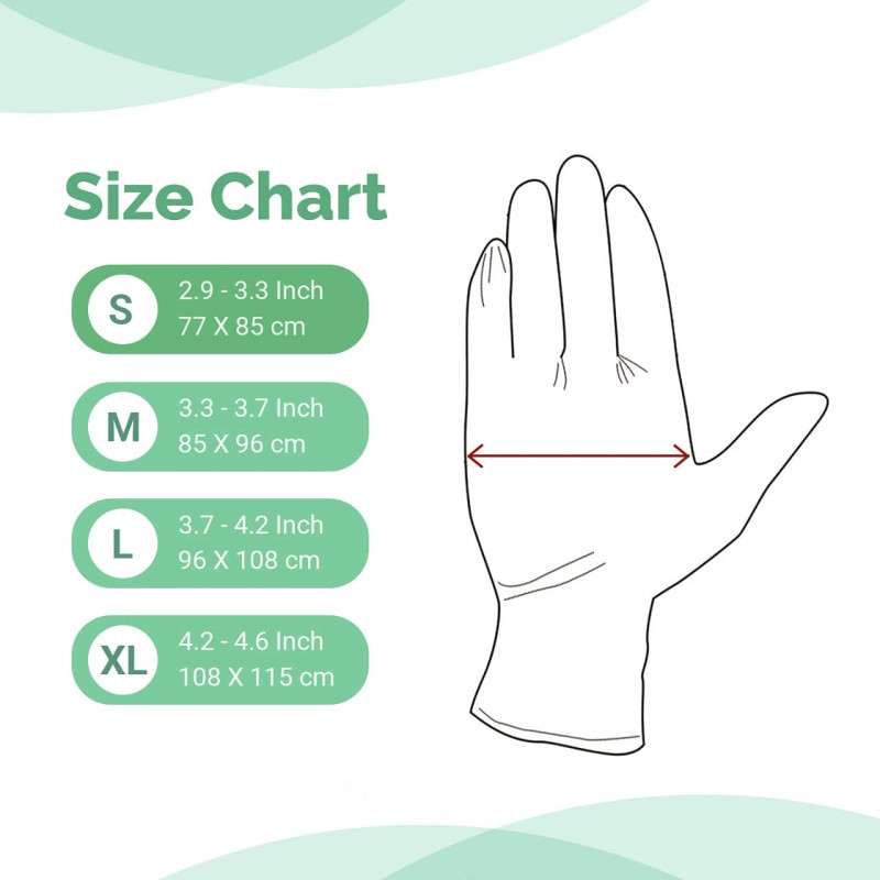 Gloves Latex Disposable Powdered Non-Sterile Medium White (100 pcs)