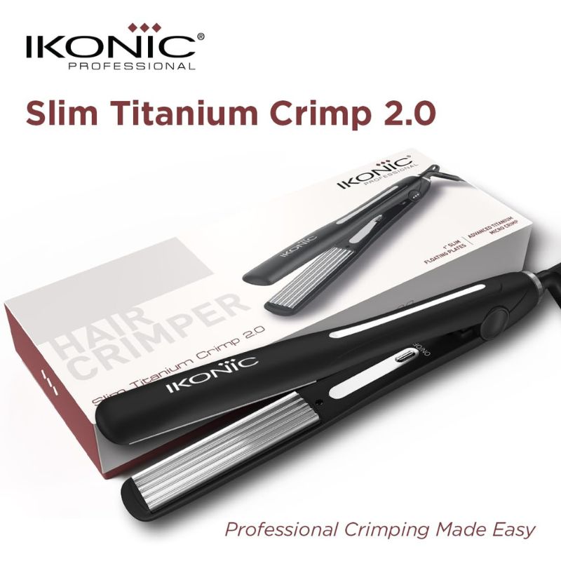 Ikonic Professional Slim Titanium Crimper 2.0