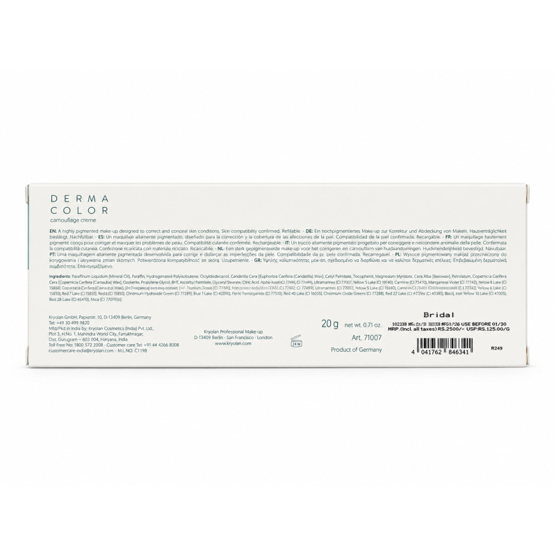 Kryolan Dermacolor Camouflage Creme Palette 6in1 (Bridal)