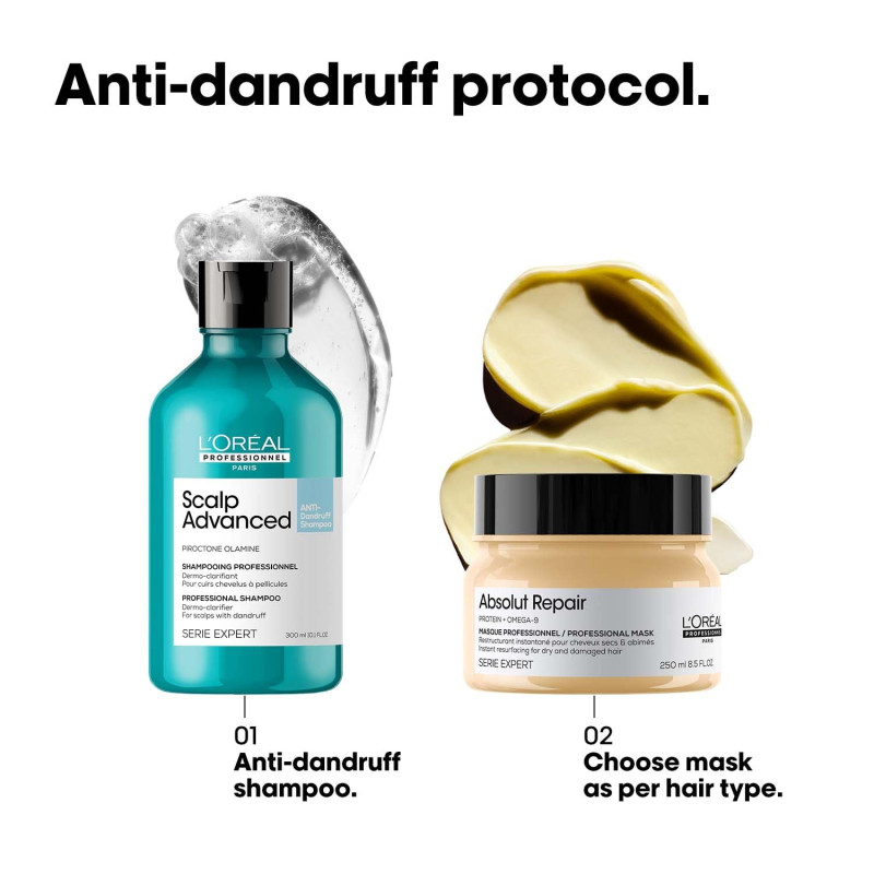 Loreal Professionnel Scalp Advanced Anti-Dandruff Shampoo (300 ml)