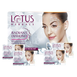 Lotus Herbals Radiant Diamond Cellular Radiance Facial Kit 4in1 (148 gms)
