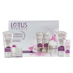 Lotus Herbals Radiant Diamond Cellular Radiance Facial Kit (170 gms)