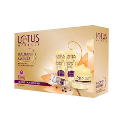 Lotus Herbals Radiant Gold Cellular Glow – Luxury Facial for Instant Golden Radiance (170 gms)