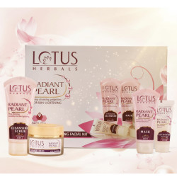 Lotus Herbals Radiant Pearl Cellular Glow Facial Kit (170 gms)
