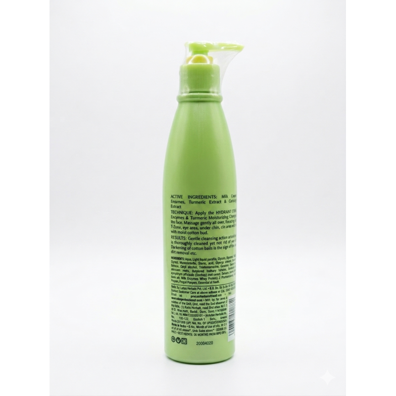 Lotus Professional Hydravitals Milk Enzymes & Turmeric Moisturising Cleanser (250 ml)