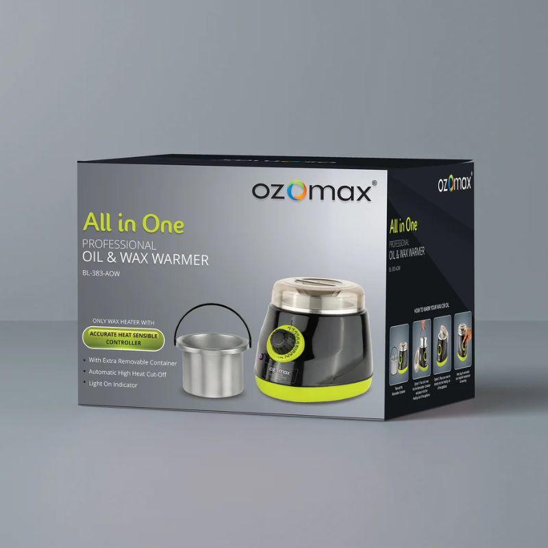 Ozomax Professional All in One Pro Oil & Wax Warmer (NEW MRP)