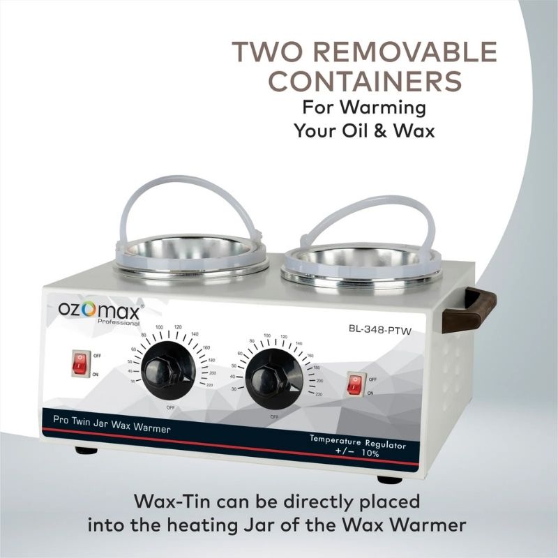 Ozomax Professional Twin Jar Wax Heater