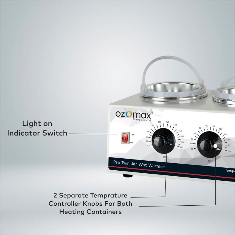 Ozomax Professional Twin Jar Wax Heater