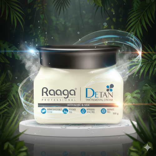 Raaga Professional De-Tan Cream with Kojic Acid & Milk (500 gms)
