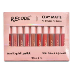 Recode Clay Matte Liquid Lipsticks (10 *2ml)