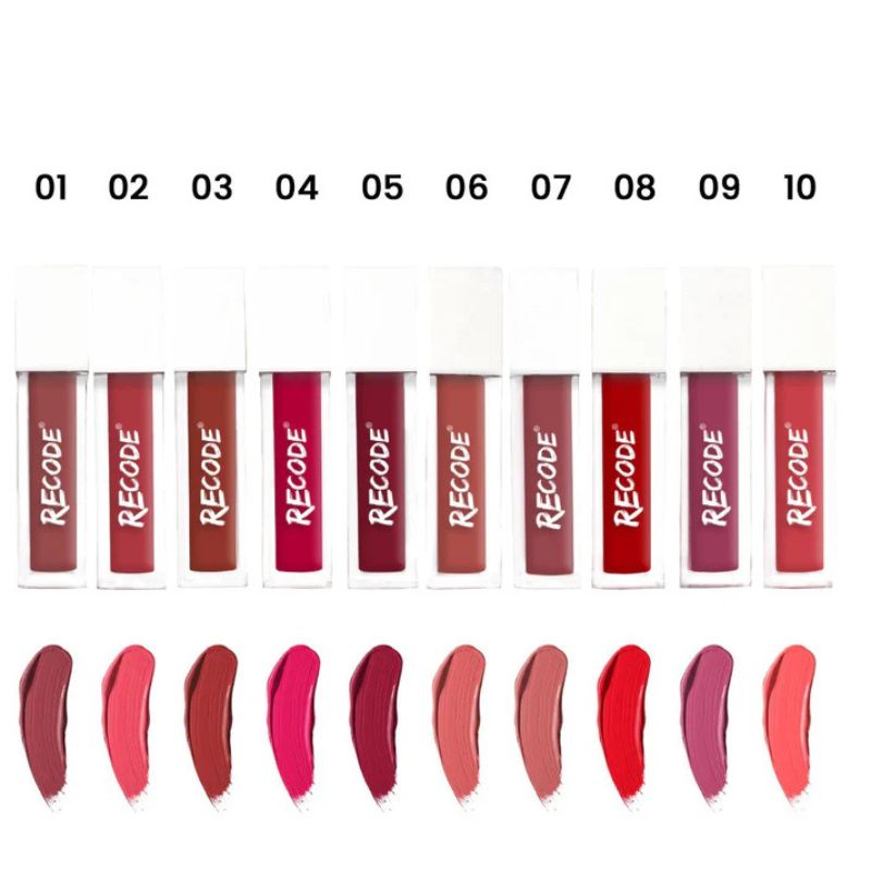 Recode Silky Matte Liquid Lipstick (10*2ml)