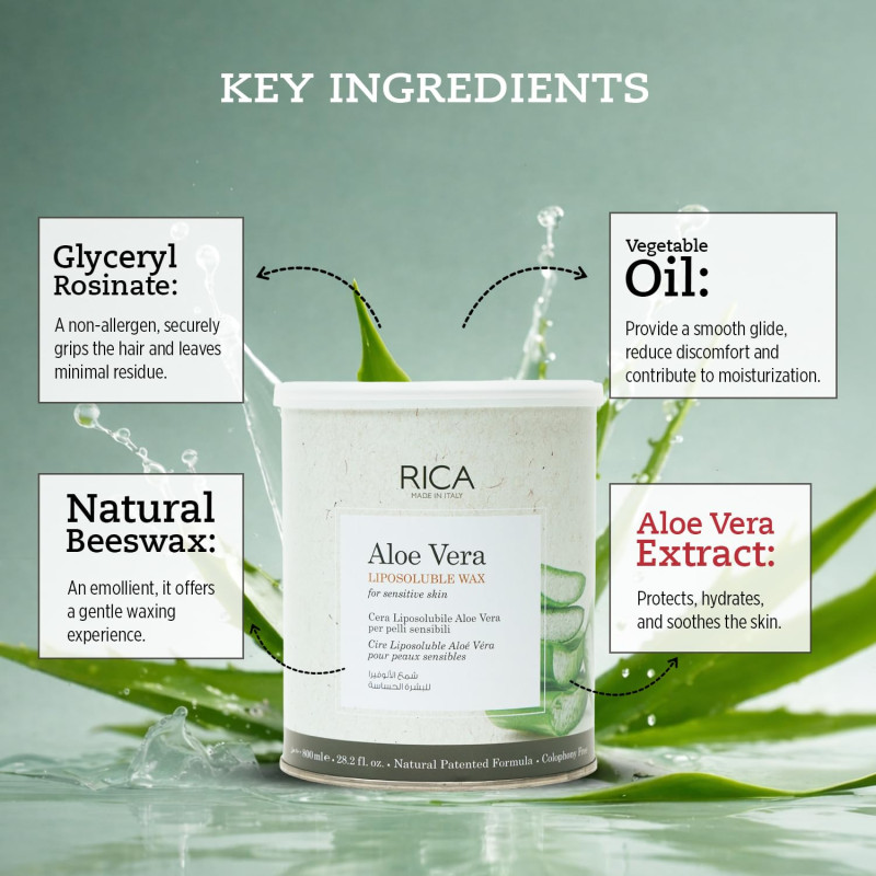 Rica Aloe Vera Liposoluble Wax (800 gms)