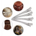 Section Clip Steel Silver (12 pcs)