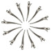 Section Clip Steel Silver (12 pcs)