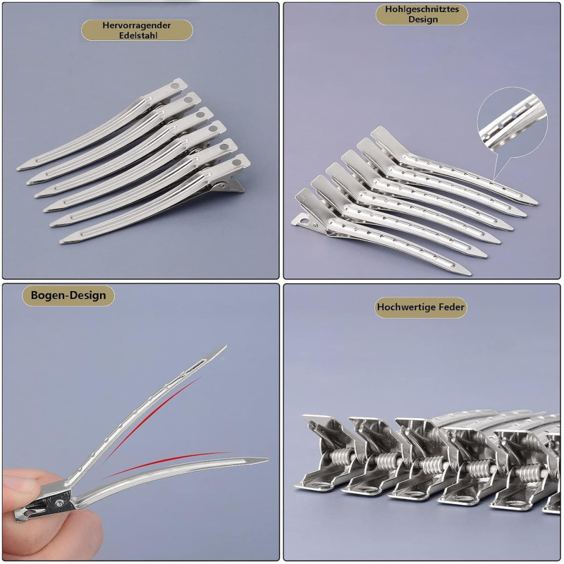 Section Clip Steel Silver (12 pcs)