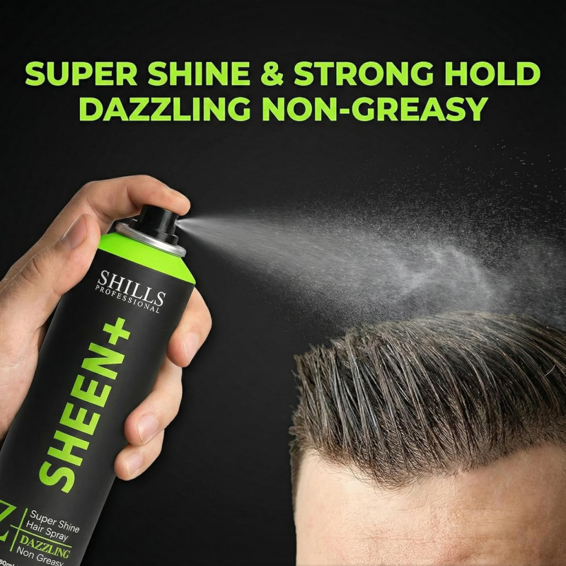 Shills Professional Sheen+ Professional Super Shine Hair Spray (200 ml)