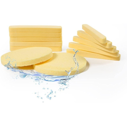 Sponge Reusable (Yellow-12 Pcs)