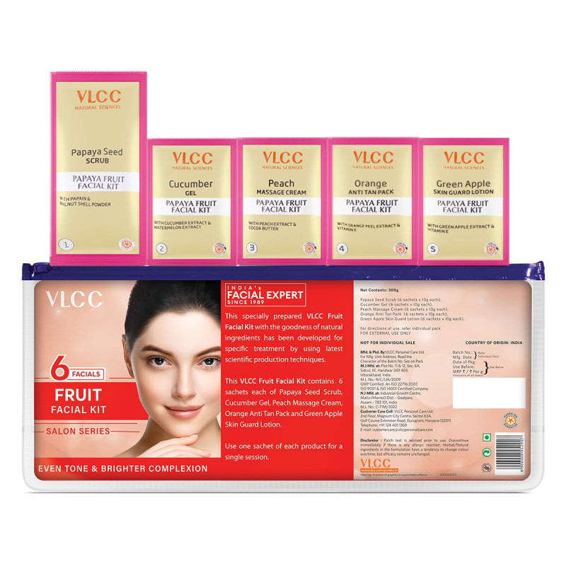 VLCC Salon Series Fruit Facial Kit - ( 6 Facials ) (300 gms)