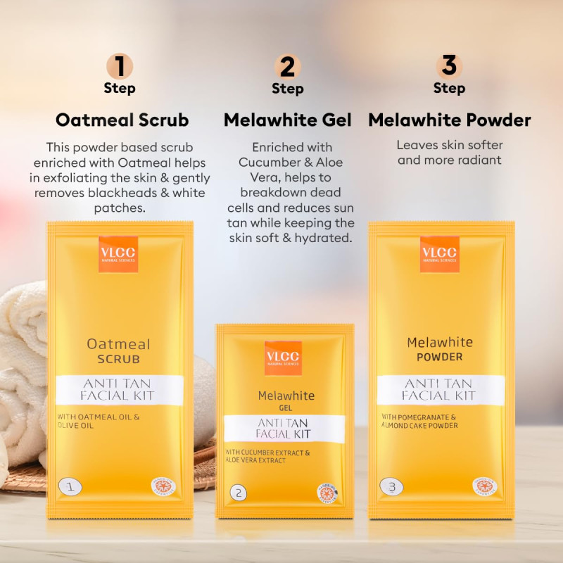 VLCC Salon Series Anti Tan Facial Kit ( 6 Facials ) (300 gms)