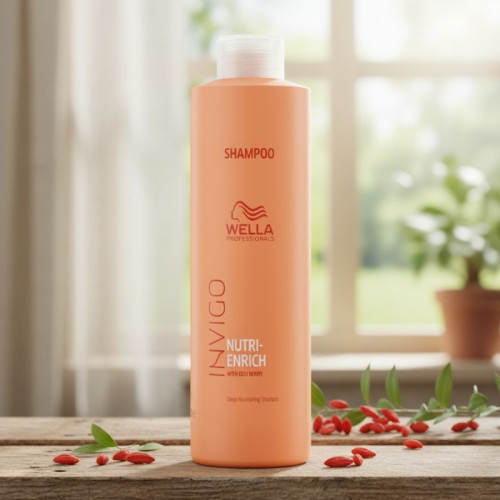 Wella Professionals Invigo Nutri-Enrich Shampoo – Deep Nourishment for Dry & Damaged Hair (1000 ML)